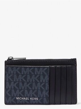 MICHAEL KORS 
Cooper Slim Signature Logo Zip Wallet